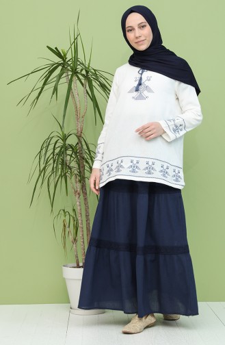 Navy Blue Skirt 43002-05