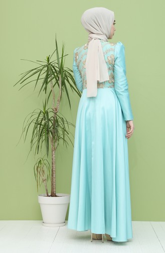 Habillé Hijab Vert menthe 7279-03