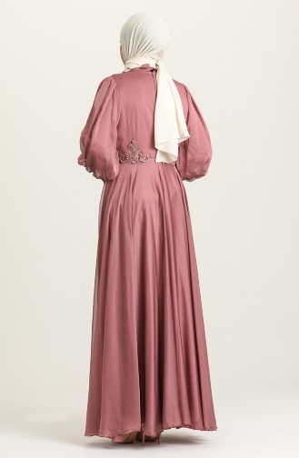 Beige-Rose Hijab-Abendkleider 52779-03