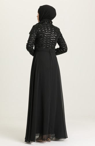 Schwarz Hijab-Abendkleider 5062-05