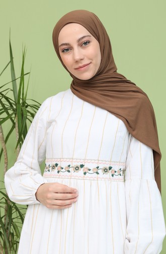 Senf Hijab Kleider 21Y8100-03