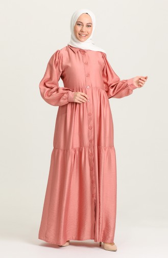 Dusty Rose Hijab Dress 21Y8313-03