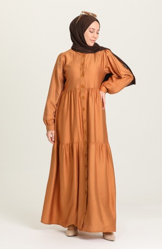 Robe Hijab Couleur brique 21Y8313-04