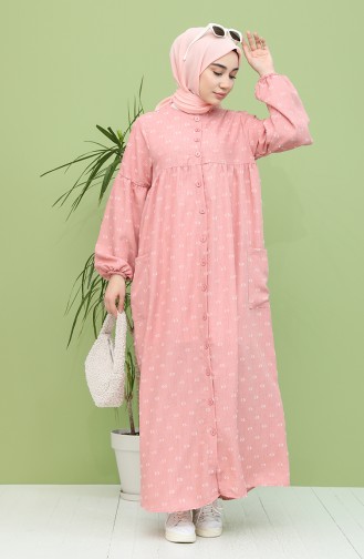 Dusty Rose Hijab Dress 21Y8339-02