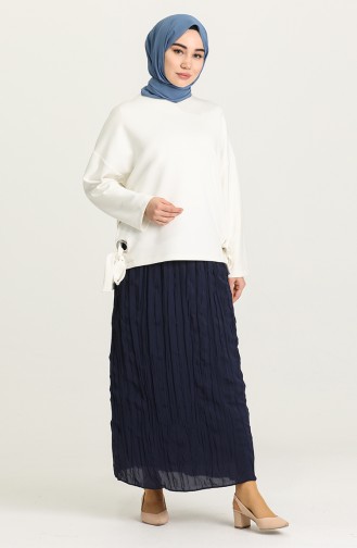 Navy Blue Skirt 0112-07