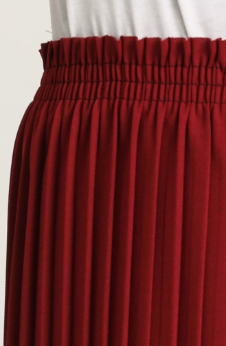 تنورة أحمر كلاريت 2047-01