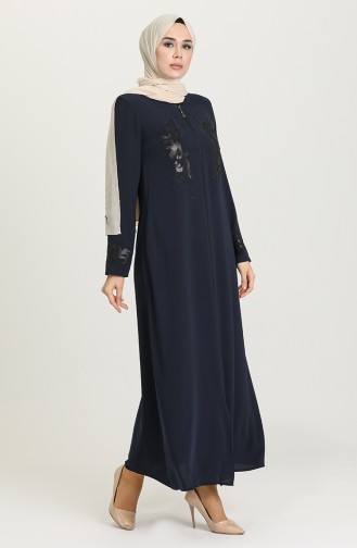 Abayas Bleu Marine 1580-01