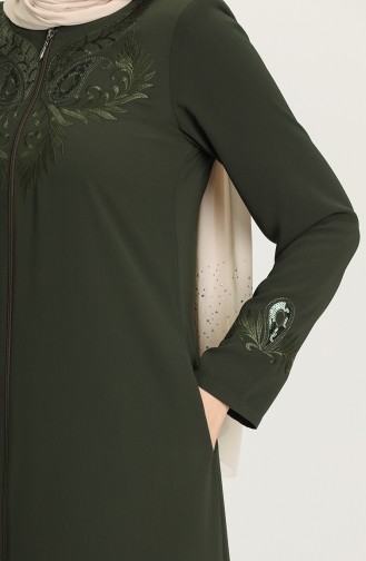 Khaki Abaya 3002-02