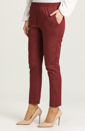 Pantalon Bordeaux Foncé 1013-04