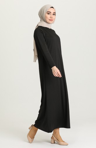 Black İslamitische Jurk 0420-04