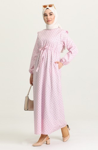 Pink Hijab Dress 21Y8322-04