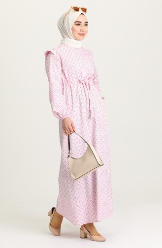 Pink Hijab Dress 21Y8322-04