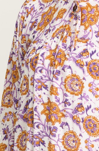 Purple Hijab Dress 21Y8336-03