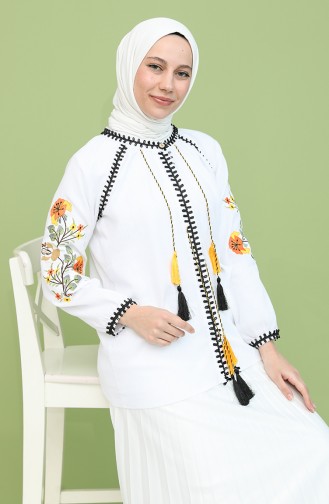 Blouse Blanc 21204-03