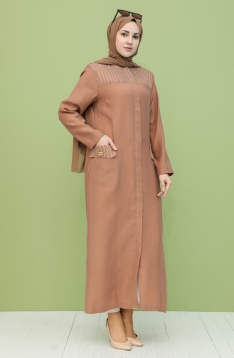 Abayas Couleur brique 0441-05