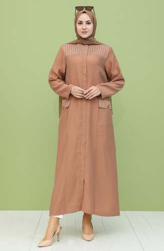 Brick Red Abaya 0441-05