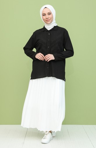 Black Overhemdblouse 21211-02