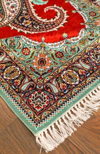 Brick Red Prayer Rug 1002-01