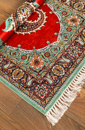 Brick Red Prayer Rug 1002-01