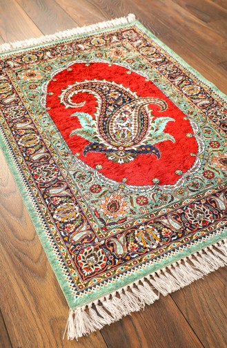 Brick Red Prayer Rug 1002-01