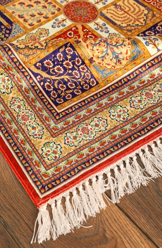 Brick Red Prayer Rug 1011-01