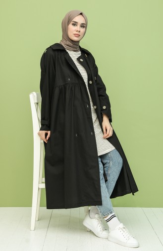 Black Trench Coats Models 8315-01