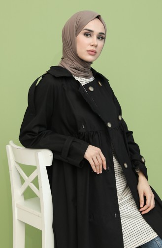 Black Trench Coats Models 8315-01