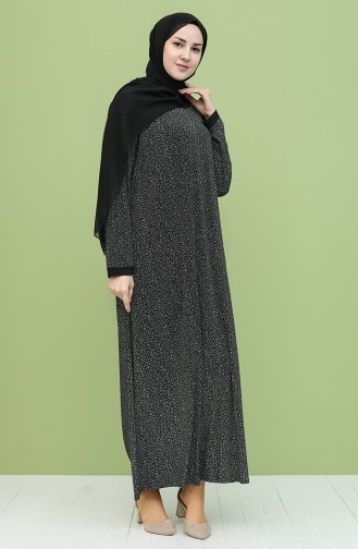 Robe Hijab Noir 4552C-03