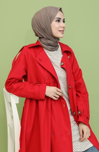 Red Trench Coats Models 8315-02