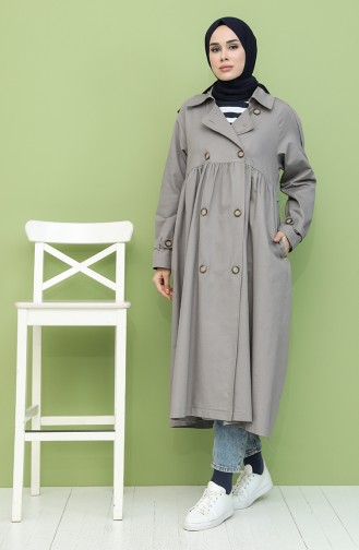 Gray Trench Coats Models 8315-03