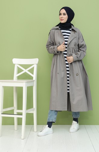 Gray Trench Coats Models 8315-03