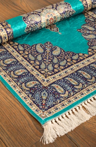 Turquoise Praying Carpet 1010-01