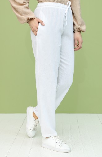 Pantalon Blanc 14001-02