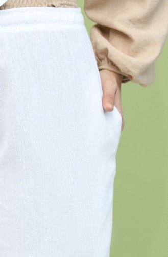 Pantalon Blanc 14001-02