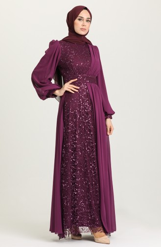 Habillé Hijab Plum 5408-05