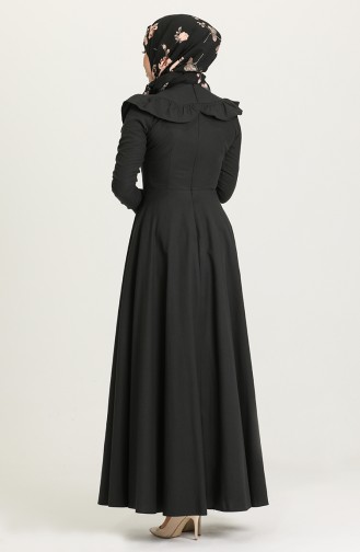 Black Hijab Dress 7280-01