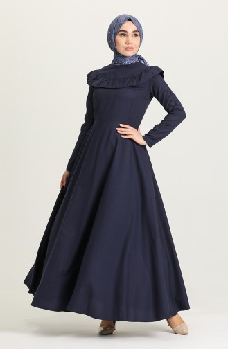 Robe Hijab Bleu Marine 7280-02