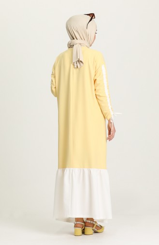 Yellow Hijab Dress 20031-01