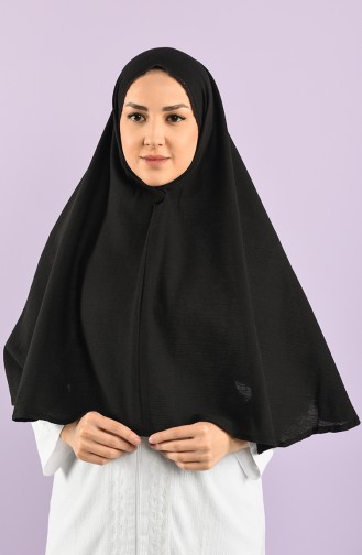 Şile Bezi Umre Başörtüsü 0002-02 Siyah
