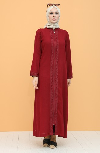 Claret red Abaya 42204-07