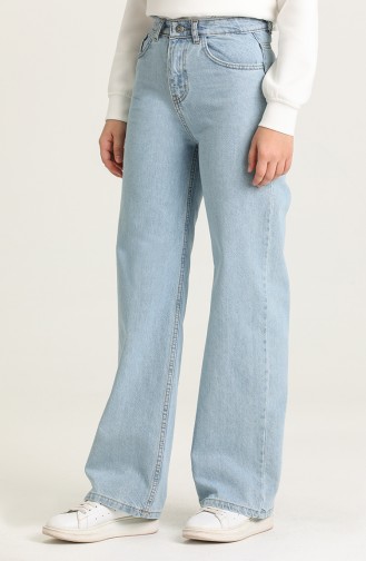 Pantalon Bleu clair 7509-04