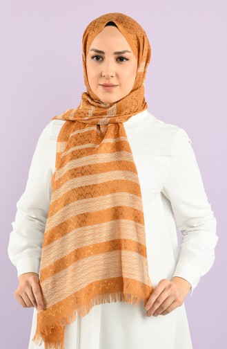 Pamuk Viskon Şal 55020-02 Hardal