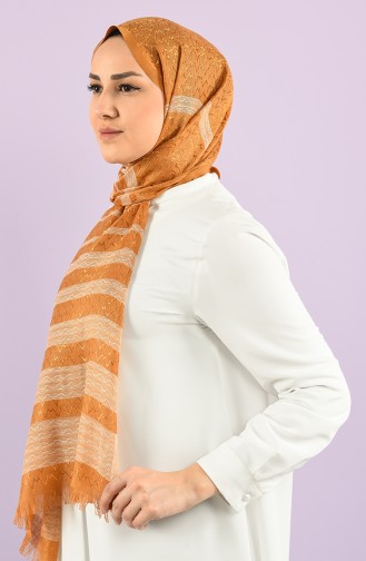 Pamuk Viskon Şal 55020-02 Hardal