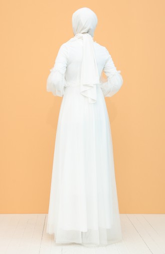 Habillé Hijab Blanc 5474-06