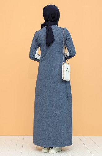 Indigo Hijab Dress 5095-03