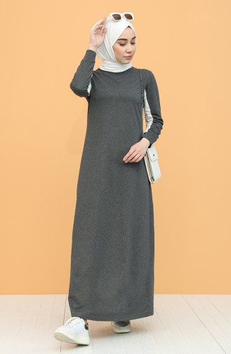 Anthracite Hijab Dress 5095-05