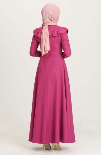 Fuchsia Hijab Dress 7280-05