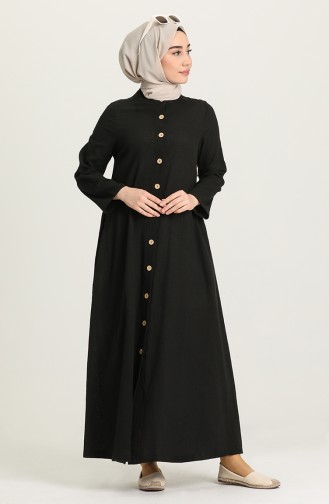 Black Hijab Dress 12204-04