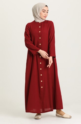 Robe Hijab Bordeaux 12204-07