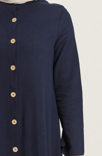 Navy Blue İslamitische Jurk 12204-08